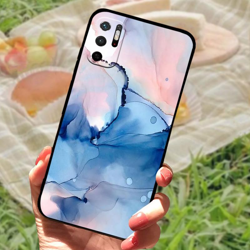 Для Xiaomi Redmi Note 11SE Чехол-бампер Силиконовый Мягкий Мраморный Черный Funda Coque для CRedmi Note 11 SE 5G Защитный Note11SE