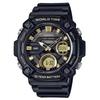 Восстановленные Casio Youth Аналогово-цифровые Часы Мужские Resin Черный Циферблат Кварц AEQ-120W-9AV AEQ120W-9 100M