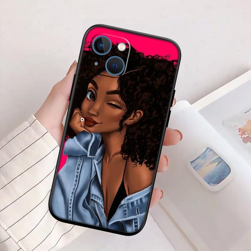RP57 Poppin Black Girl Case for Samsung M06 M15 M16 M35 M55 M56 A36 A42 A50 A50S A51 A52 A32 A33 A05 A05S A06 A16 A20