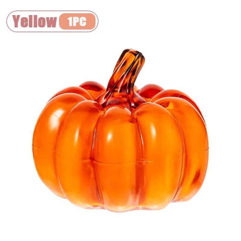 1-10PCS LED Glowing Pumpkin Halloween Decorations Tabletop Ornaments Spooky Props for Haunted House Party Home Desktop Display