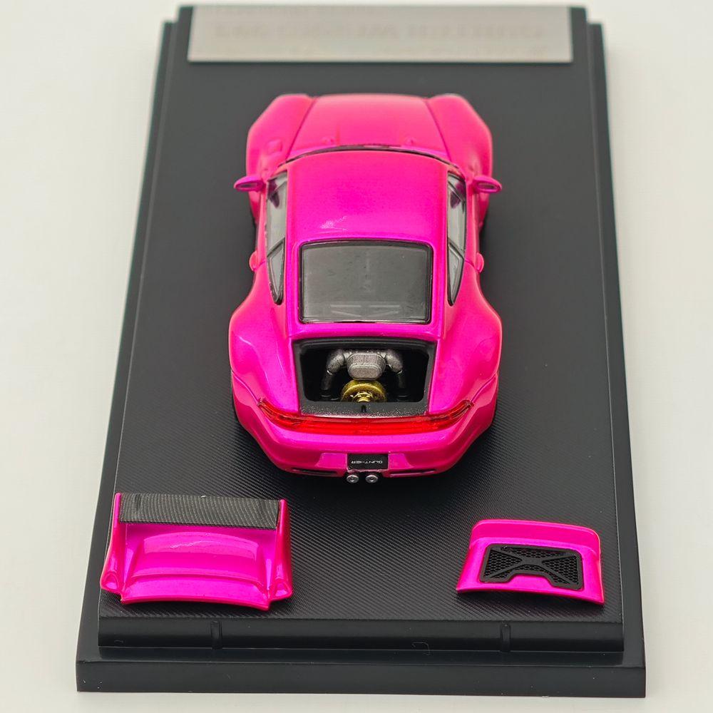 SW 1/64 Scale for Gunther Werks 993 Remastered Openable Hood Diecast Model Car Miniature Collection Toy Vehicle Models