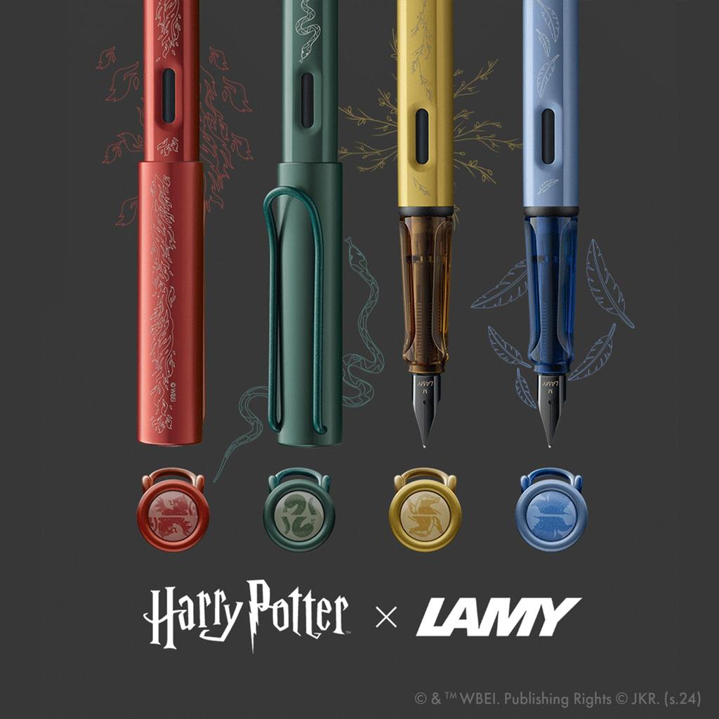 LAMY Harry Potter Gryffindor Special Edition Fountain Pen with House Engraving EF Steel Nib Lightweight Aluminum Body Includes LAMY T10 Blue Cartridge