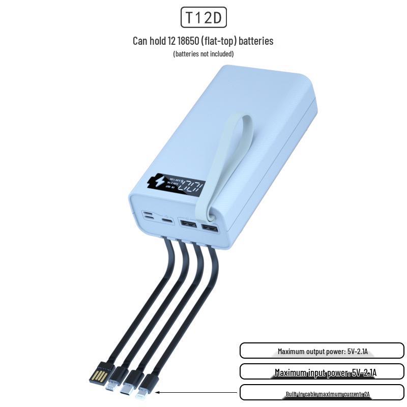 Безпаечный 4-проводной 12-секционный набор для Power Bank 18650 с ультрабыстрой разборкой