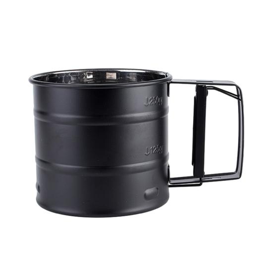 Мукопросеиватель ручной с кривошипом, сито для муки с мелкой сеткой, просеиватель для выпечки, универсальный инструмент для гладкого просеивания муки для сахара, какао-порошка и специй