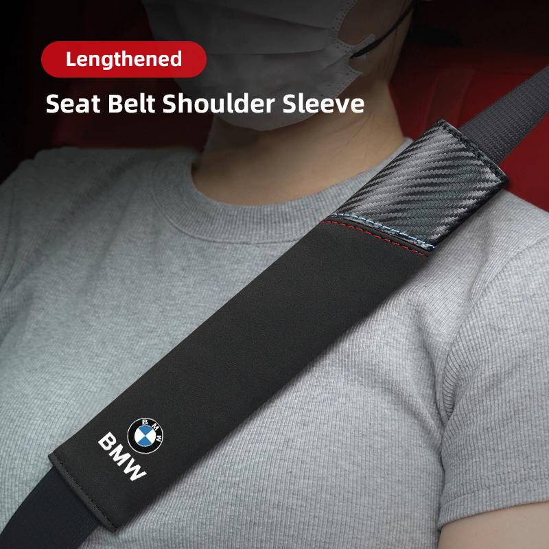Для BMW E46 E90 E60 F30 F10 E39 i4 X1 X2 X3 X5 X4 X6 X7 M3 M4 M5 G30 G20 520i Чехол на ремень безопасности из замши, накладка для защиты плеча