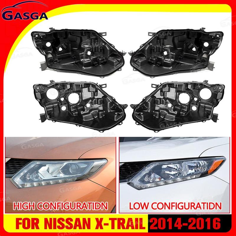 Для Nissan X-Trail 2014 2015 2016 Автомобильная База Фары Корпус Фары Задняя База Автомобиля Аксессуары