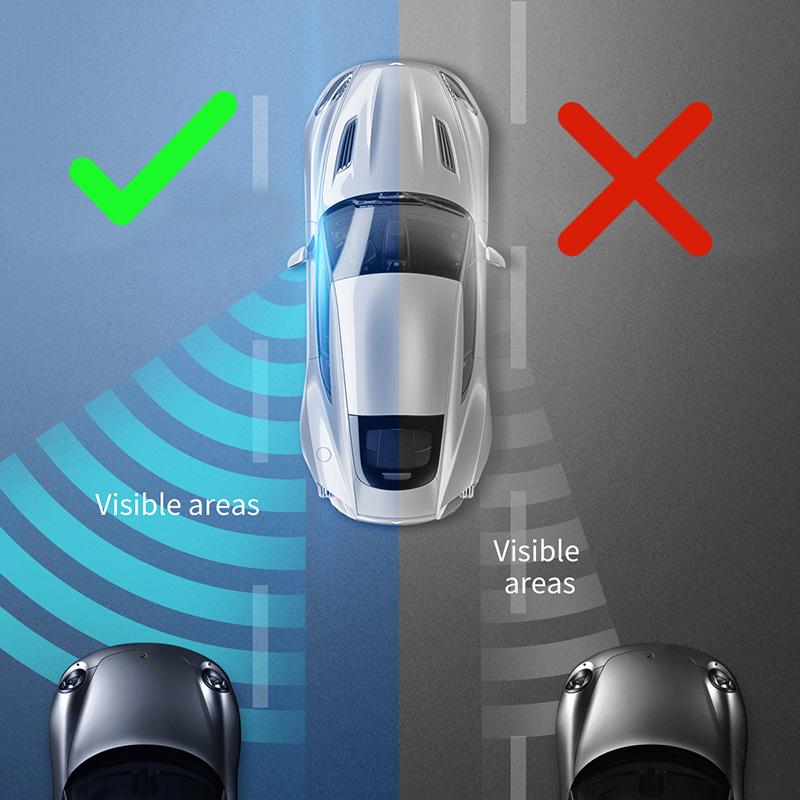 2 шт. Автомобильное зеркало HD выпуклое зеркало слепой зоны автоматическое зеркало заднего вида 360 градусов широкоугольный автомобильный помощник по парковке зеркала