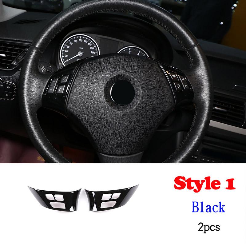 Для BMW 1 серии 3 серии E87 E90 E92 2004-2012 Декоративная накладка на рулевое колесо автомобиля Отделка Рамка Наклейка Автоаксессуары