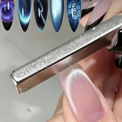 Суперпрочный Толстый Магнитный Стрип Магнит Кошачий Глаз Для Гель-Лака Для Ногтей 3D Линейный Стрип Эффект Французский Многофункциональный Магнитный Инструмент-Ручка, Принадлежности для Ногтей