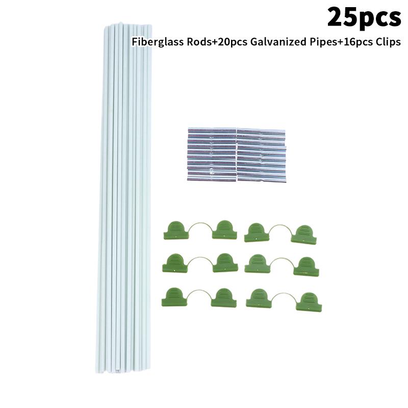 Комплект сеточного ограждения для дуг теплицы, садовые дуги-теплицы из стекловолокна для поддержки, каркасы для приподнятых грядок, туннель теплицы