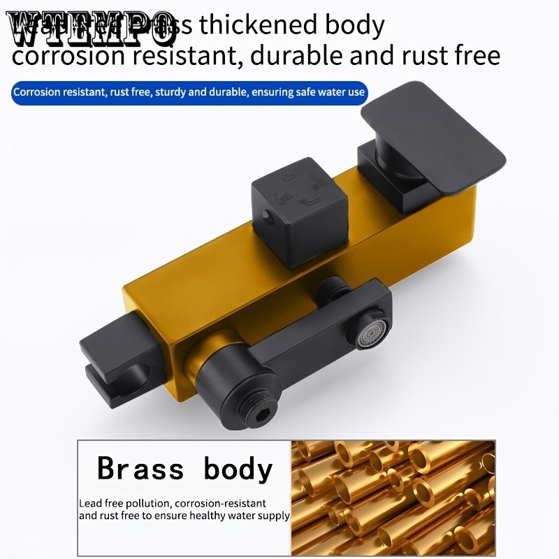 1 комплект черной полностью медной дождевой душевой системы, домашний комплект для душа под давлением, 10-дюймовая верхняя душевая головка с ручным душем