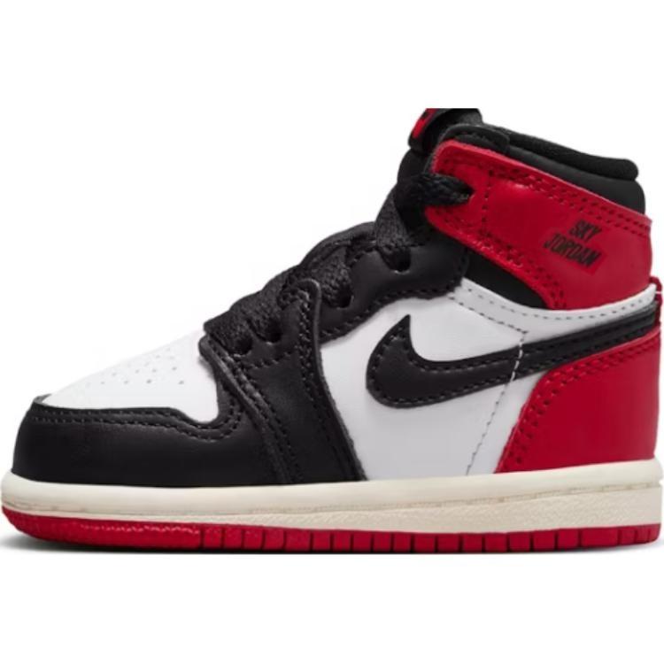 (ТД) Air Jordan 1 Retro High OG 'Black Toe Reimagined' Детские FD1413-106