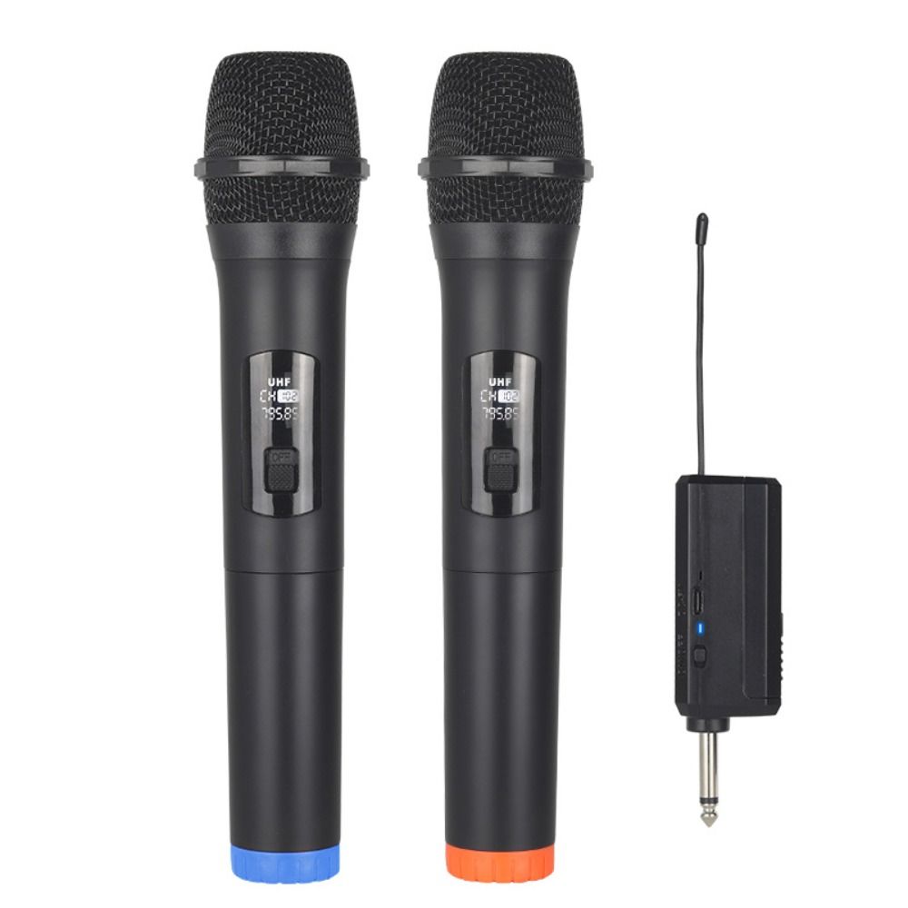 Профессиональный ручной микрофон, одинарный/двойной, для караоке, беспроводной микрофон, наружное руководство