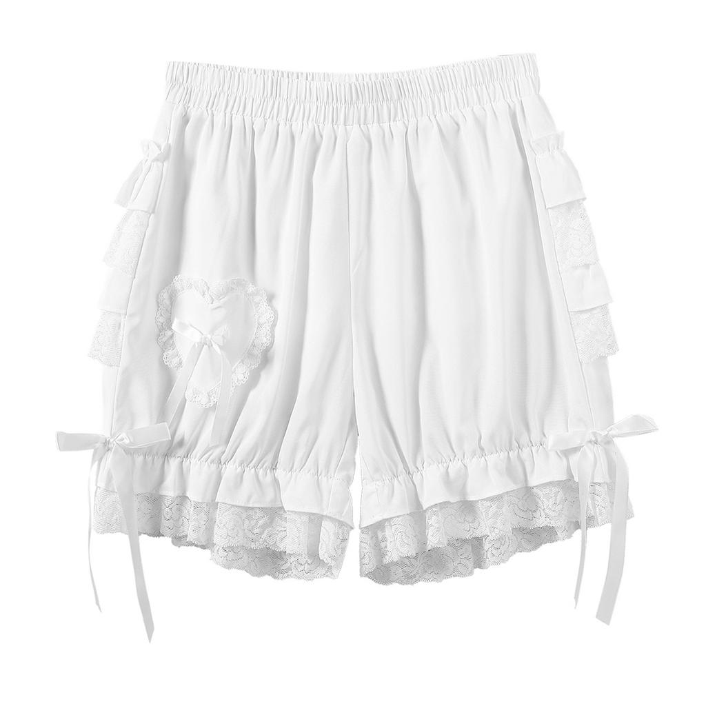 Women Girl Lace Underwear Ruffles Bloomer Pumpkin Knickers Shorts Gothic Cosplay Costume