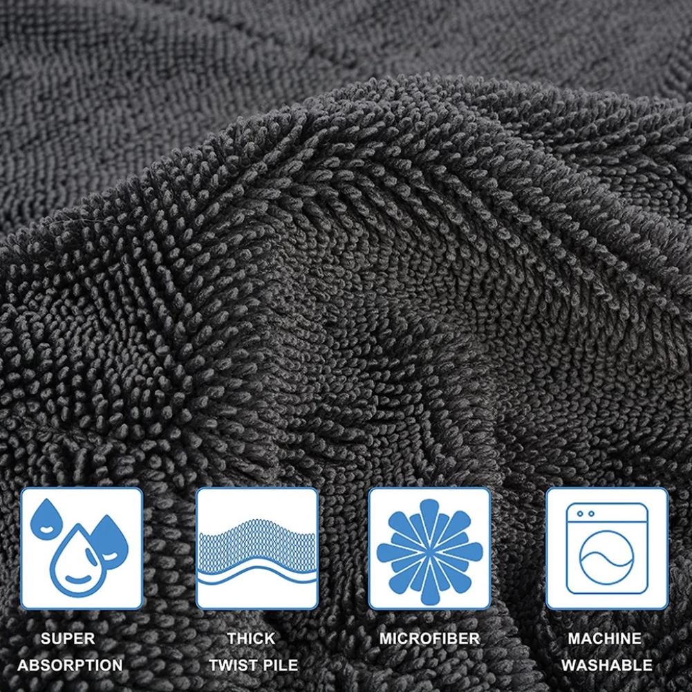 3 размера блестящее полотенце для сушки ванной, блестящие салфетки для сушки ванной и автомобиля, полотенце для мытья и чистки из микрофибры Twi H1W1