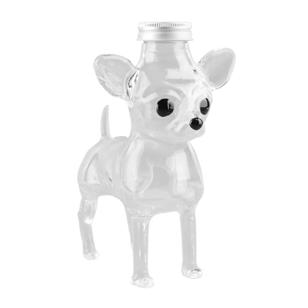 Airtight Chihuahua Candy Jar Glass Dog Patterned Jar Creative Food Storage Container Dining Area