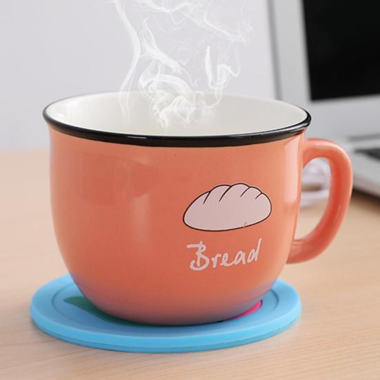 Mug Warmer Mat Toughness Silicone USB Eco-friendly High Coffee Mug Warmer Decorative Pad