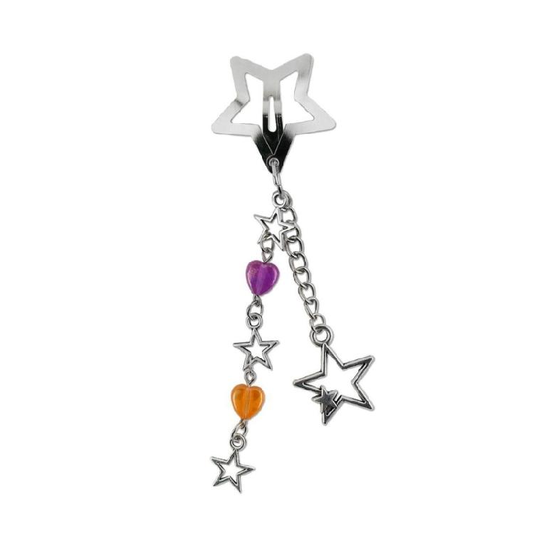 Contemporary Star Chain Hair Clip Designs Accessory for Fashion Individuals Look to Elevating Their Outfit Effortlessly