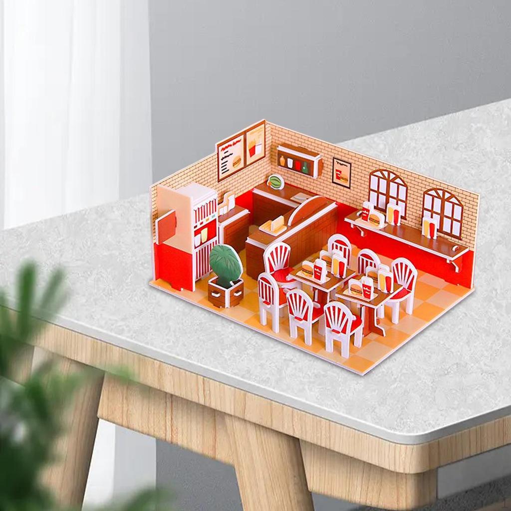 Модели зданий DIY Наборы Бумага и Пенопласт, Творческое Хобби, 3D Пазлы Игрушки для Детей,
