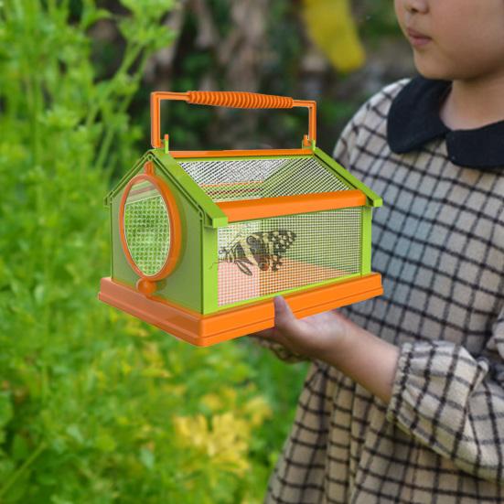 House Shape Foldable Portable Butterflies Cage Butterflies Mesh Terrarium Habitat Net Box Garden Supplies