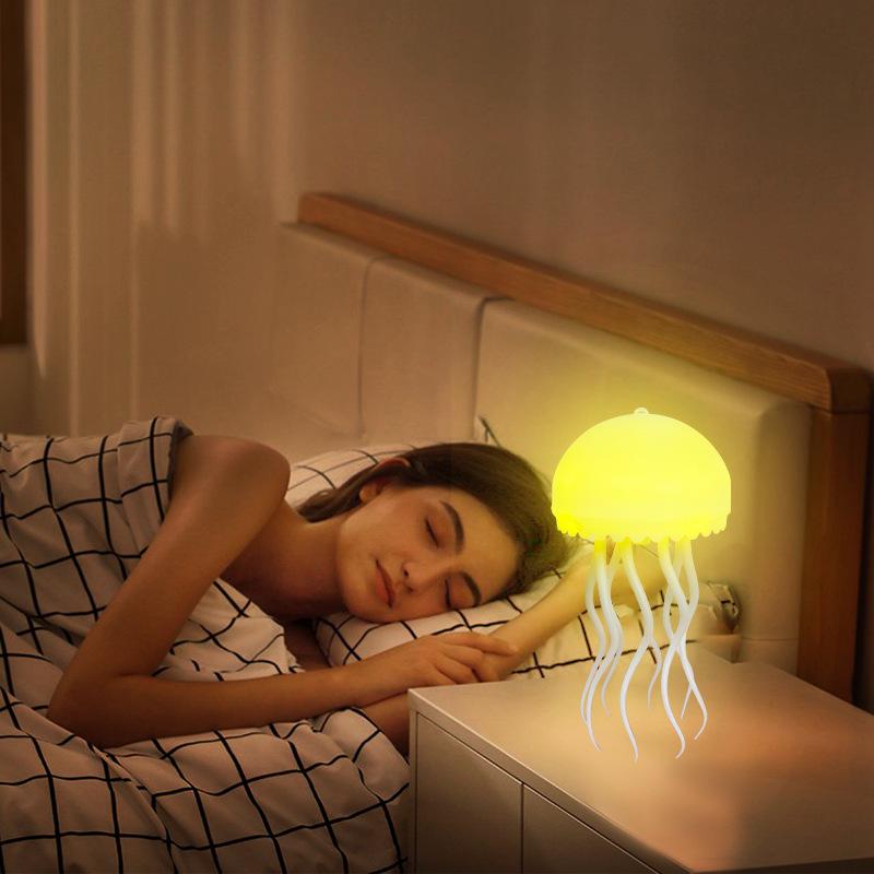 Smart Jellyfish Night Light: Colorful White Noise Sleep Aid and Hanging Atmosphere Lamp