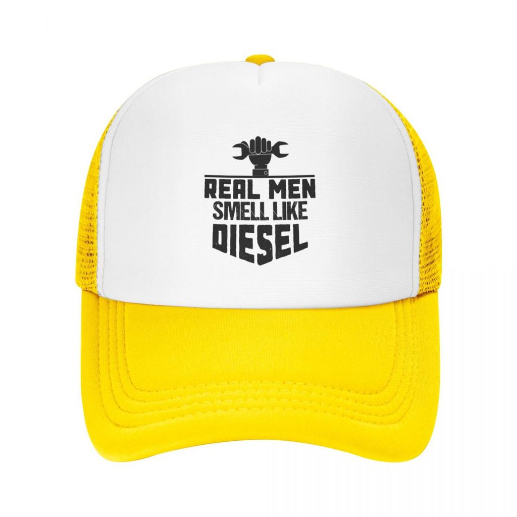 Real Unisex Smell Like Diesel, Diesel Mechanic, Trucker Baseball Cap Beach Hat Golf Wear Girl'S Hats Unisex'S