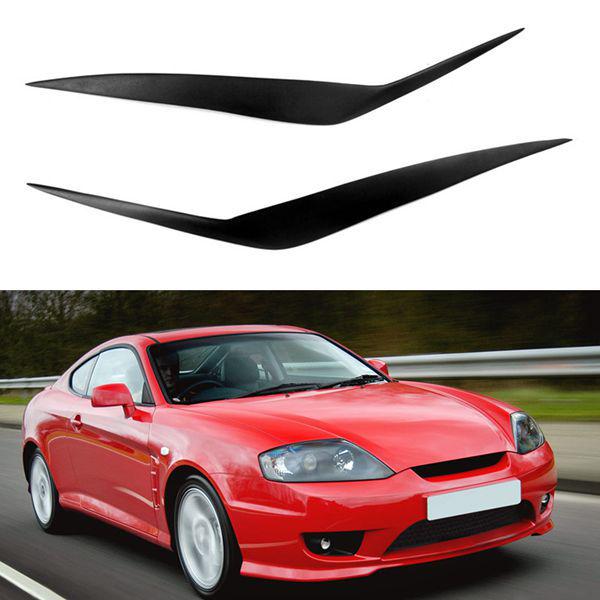 Hyundai Coupe (03-06) Headlight Eyebrow Stickers - 1 Pair Resin Modified