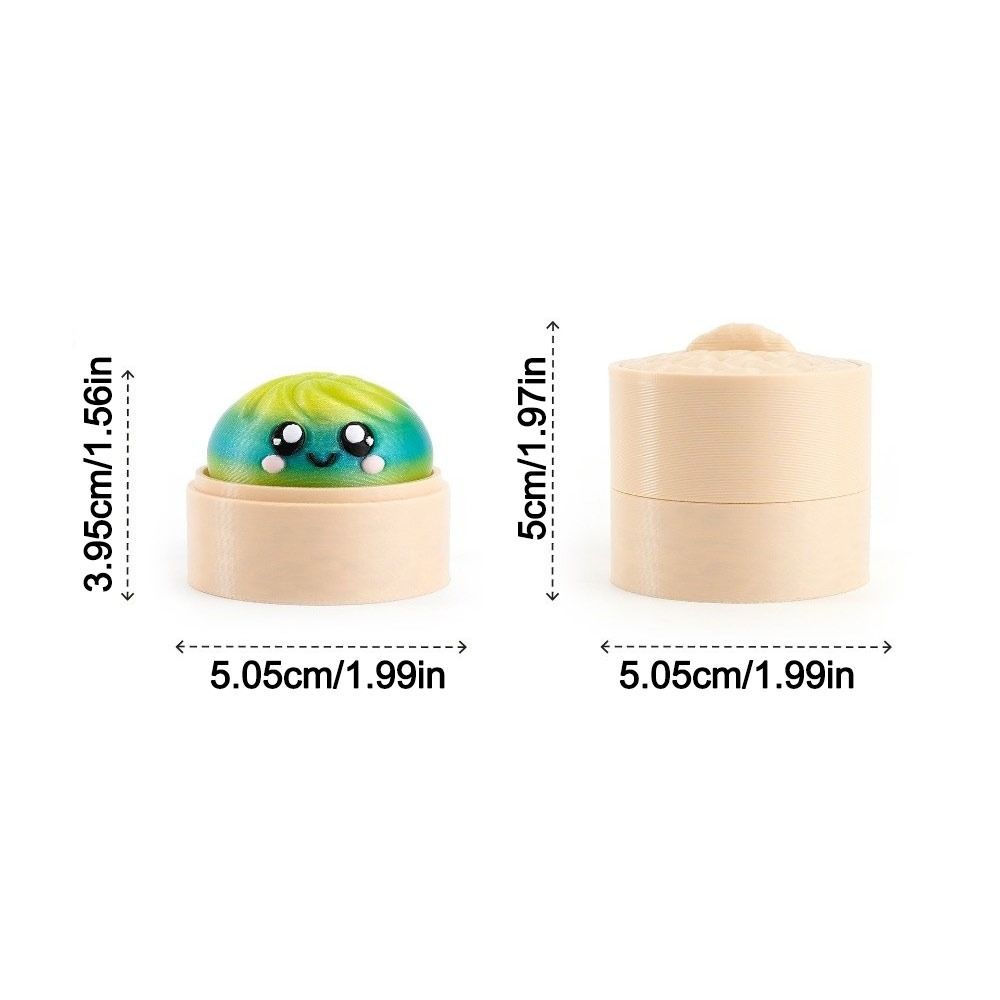 Multiple Gradient Colors Dumplings Blind Box Toy Luminous Baozi Fidget Button Toy Home Decoration