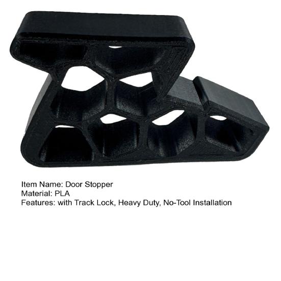 Стопор балконной двери с фиксатором на направляющей Сверхпрочный Установка без инструментов