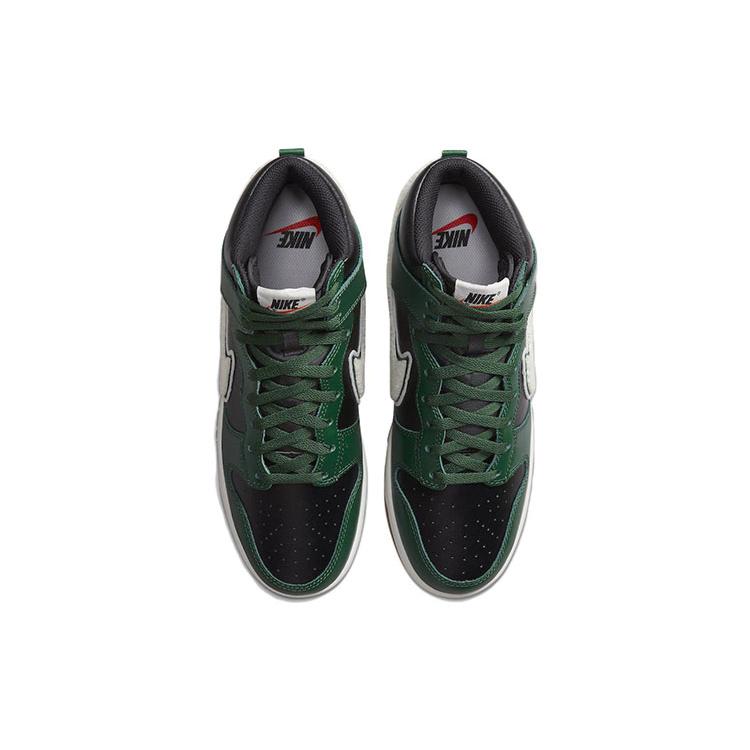 Nike Dunk High Черно-зеленый с твиловым Swoosh DR8805-001