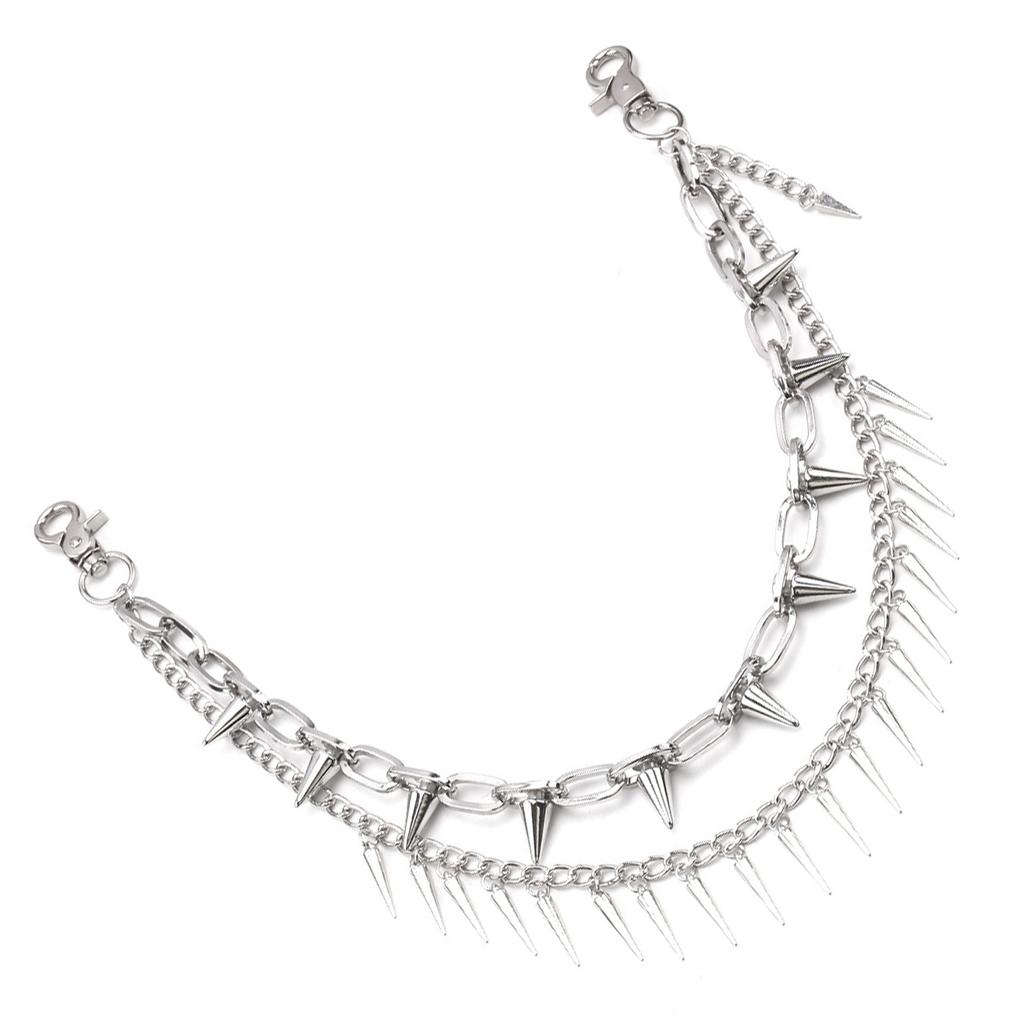 Цепь для брюк Панк Цепь для джинсов Кошелек Ювелирные изделия Унисекс Украшение для брюк Эстетичная цепь в виде сердца и крыльев для вечеринки/повседневной носки