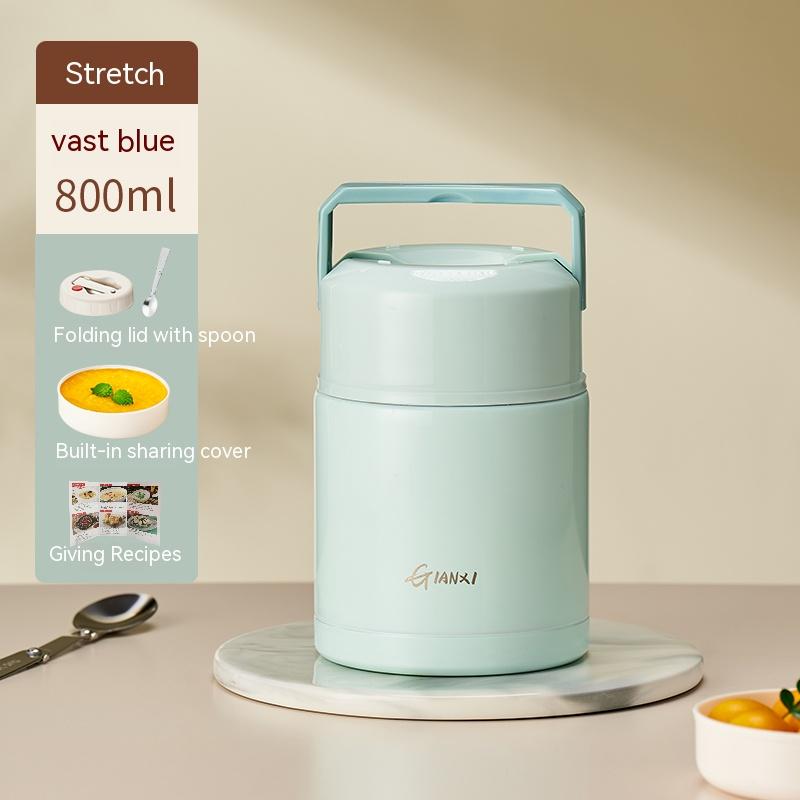 Тушеная кружка, новая 24-часовая изоляция, контейнер для обеда, ведро, тушеное мясо, каша, переносная кастрюля из нержавеющей стали 316 для тушения