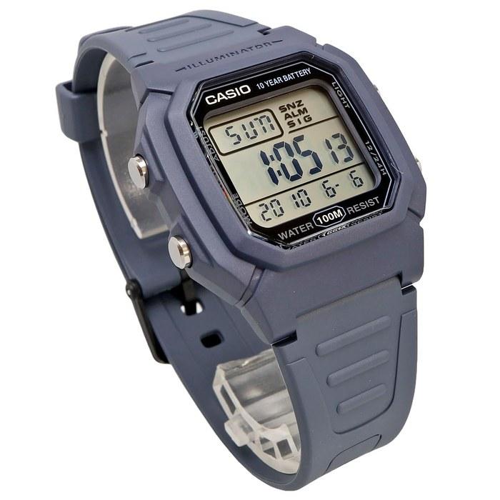 [Casio] Standard Digital Men's Watch W-800H-2AV Blue Gray - Imported Model