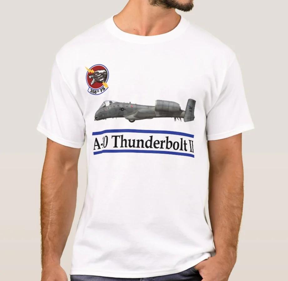 358th Fighter Squadron A10 Thunderbolt Attack Aircraft TShirt Summer Cotton Short Sleeve ONeck Mens T Shirt New S3XL