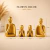 Керамическая статуэтка семьи Floryn Decor, набор из 4 штук – Предметы декора для дома, гостиной,