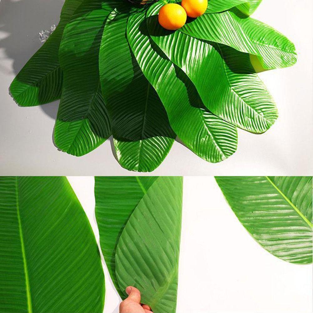 1Pcs Heat Resistant Artificial Banana Leaf Simulation Kitchen Placemats  Party Wedding Decoration