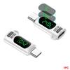 Конвертер Type-C 240 Вт Цифровой дисплей Адаптер USB4 Высококачественный тестер мощности Ноутбук
