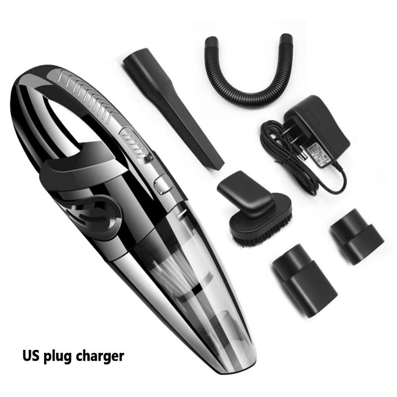 Беспроводной автомобильный пылесос высокой мощности портативный ручной пылесборник для дома сильное всасывание