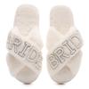 Hot-Selling Pearl Diamond 'BRIDE' Plush Slippers for Bachelorette Parties and Weddings