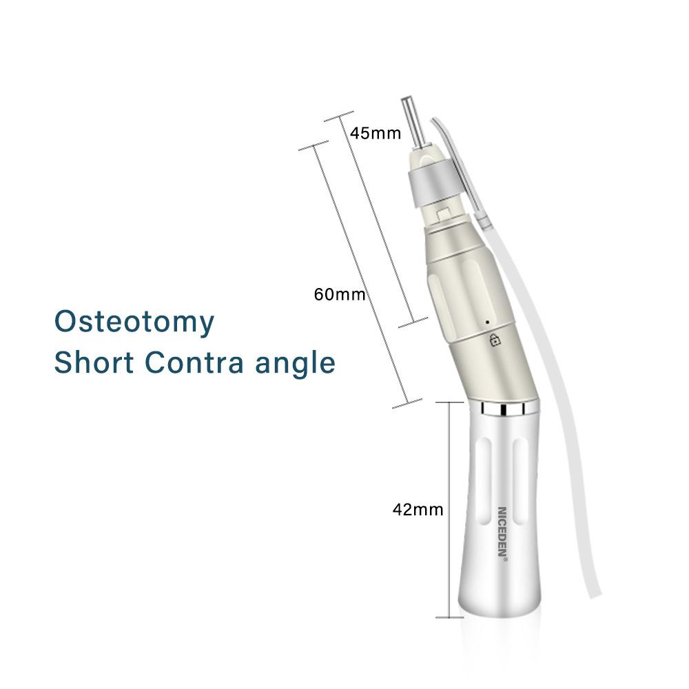 Niceden Dental Osteotomy Handpiece Surgical Contra Angle Handpiece Low Speed Osteotomy Handpiece for Dental Orthopedics Dentist Tool
