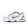 Air Monarch 4 Нескользящие Износостойкие Низкие Массивные Кроссовки Унисекс Белый Синий 415445-102(Команда676-)