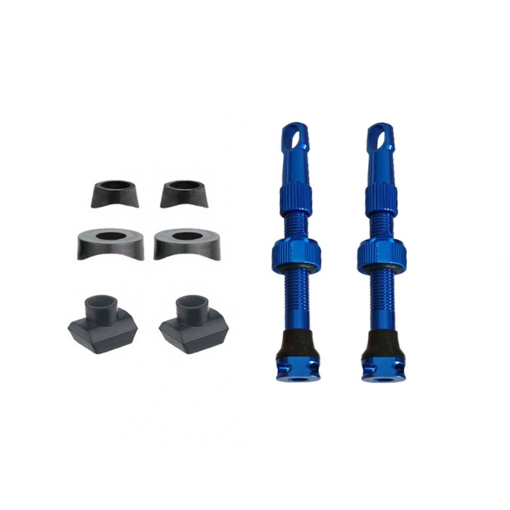 1/8Pcs with Wrench Cap Bicycle Valve Set Aluminum Zinc Zinc Alloy Tubeless Tire Valve  Bicycle Accessories