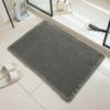 Non-Slip Bathroom Carpet Doormat Floor Mat Thicker Linen Woven Bath Mat  Bathroom