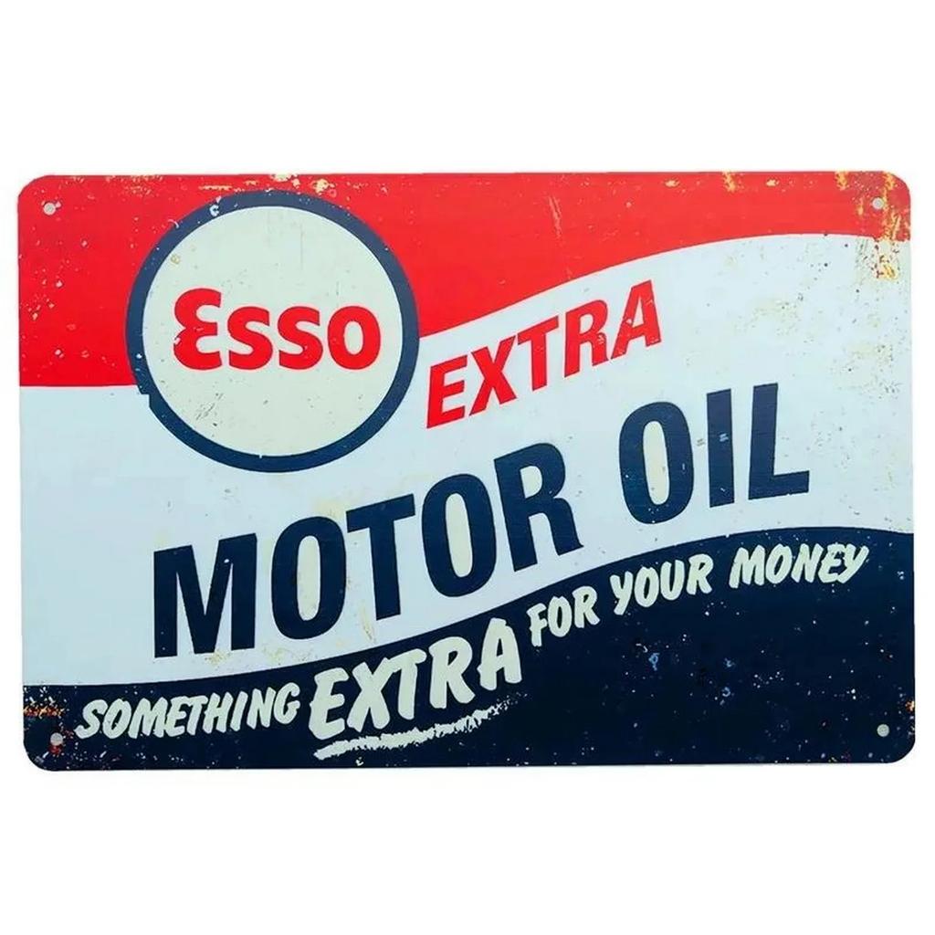 Металлические жестяные таблички Extra Motor Oil Настенное украшение Плакат Винтажное искусство Железная живопись для мужской комнаты Домашнее кафе Садовый клуб Бар