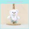 Belly Big Whimsical Teddy Bear Keychain Soft Plush Charm Adorable Accessory Bag