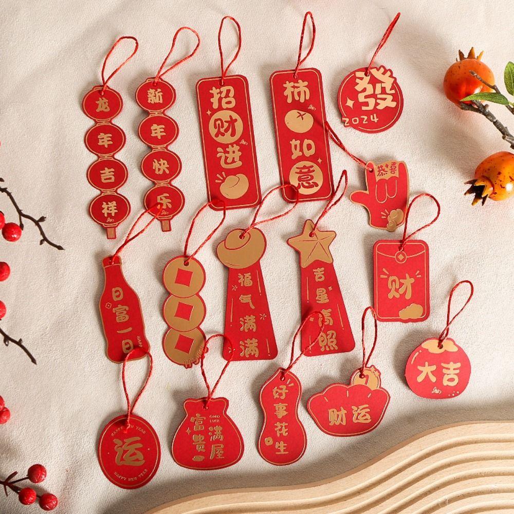 Decorative New Year's Blessing Pendant Chinese Style Lunar New Year Hanging Ornament Wedding