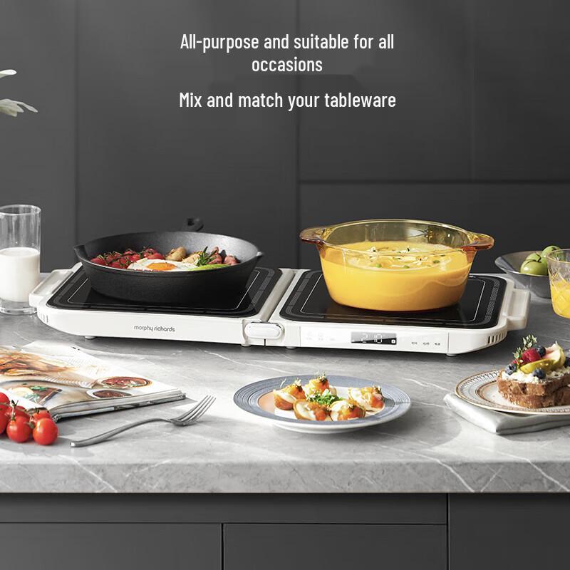 Morphy Richards MR9188 Folding All-in-One Electric Hot Pot & Grill CN plug (adapter included)