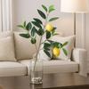 Green Leaves Artificial Lemon Branch Plastic Fruit Lifelike Fake Fruit Props Flower Arrangement Realistic
