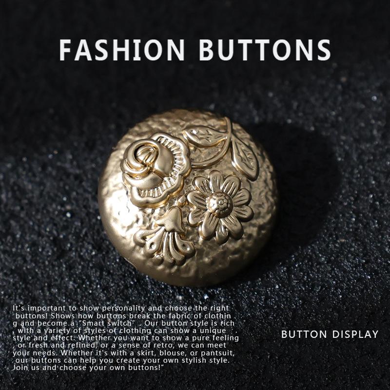 10 шт. Пуговицы Дацюань Высококачественные Ретро Изысканные Круглые Металлические Пуговицы для Одежды Пальто Свитера Куртки