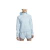 Solid Color Hooded Running Sun Protection Top Women Tops Blue DH1991-442